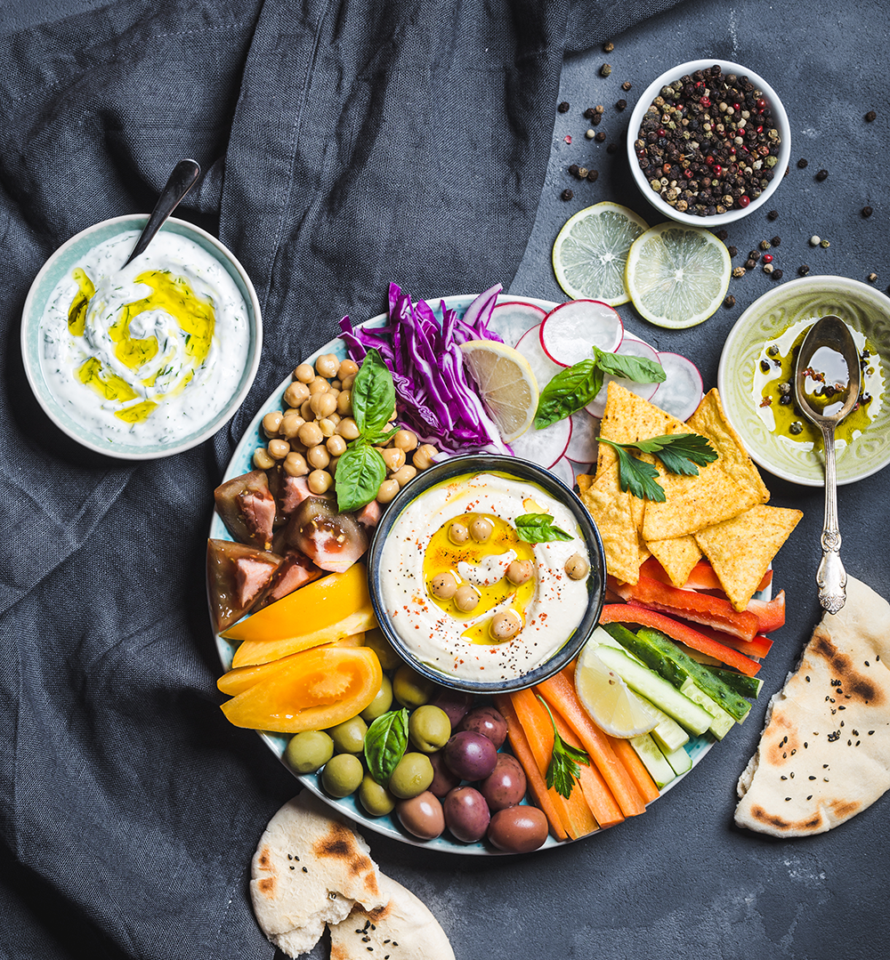 Mediterranean Hummus Platter- cookwithexperts