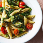 Spinach Tomato Pesto Pasta