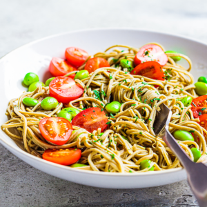 Protein-Packed Tuna Pesto Pasta