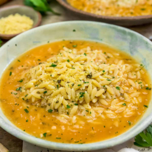 Italian Penicillin Soup with Orzo